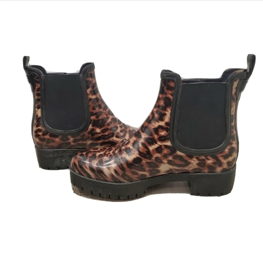 NEW Jeffrey Campbell Cloudy-V Animal Print Boots
